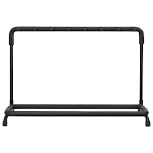 vidaXL 7 ģitāru statīvs, melns tērauds