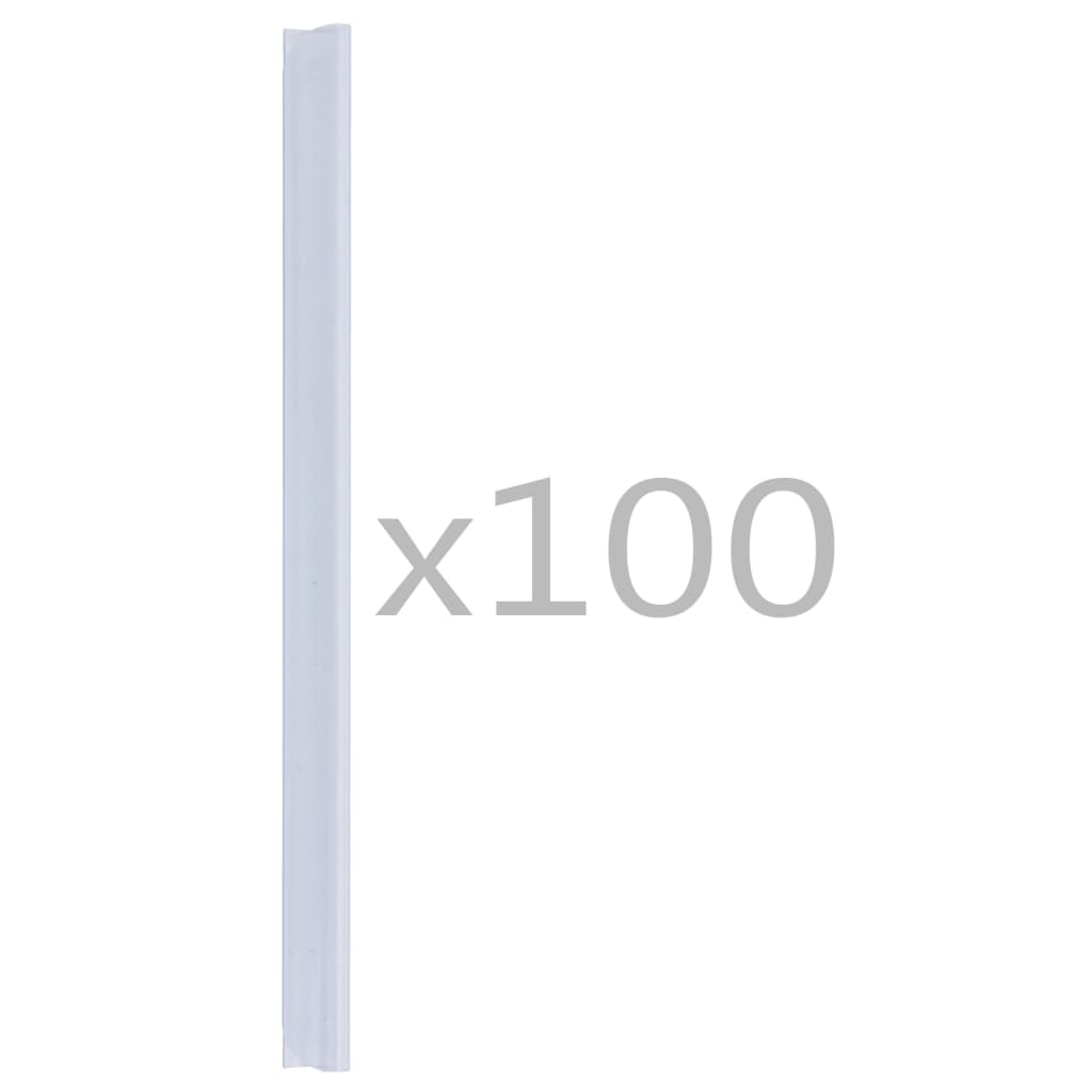 100 darab átlátszó PVC kerítés tekercs rögzítő 