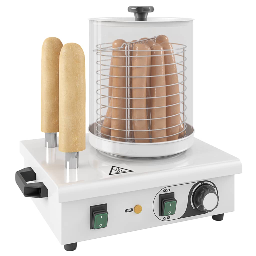 vidaXL Hot Dog -lämmitin 2 tankoa ruostumaton teräs 500 W