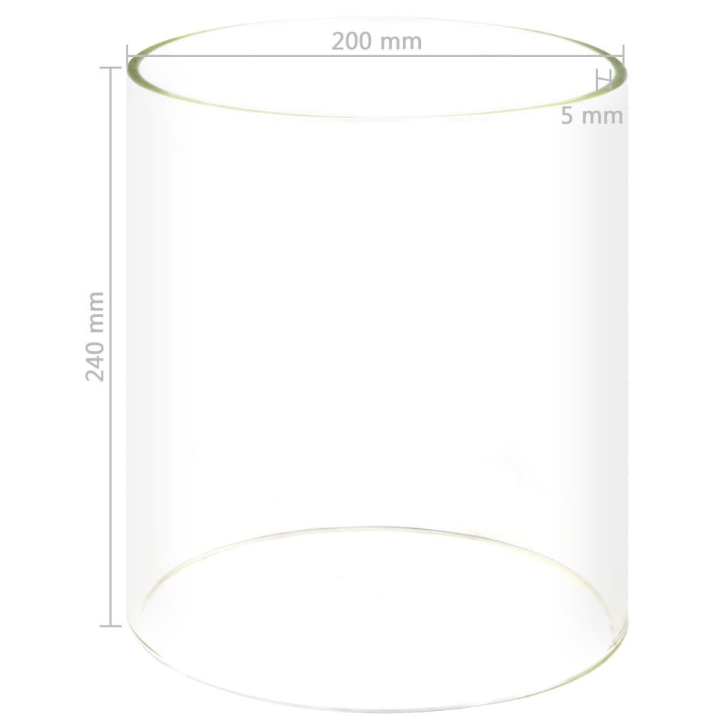 Stiklinis cilindras dešrainių šildytuvui, 200x240 mm | Stepinfit