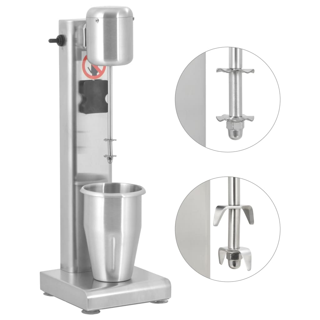 vidaXL Mixer de milkshake, 1 L, oțel inoxidabil vidaXL imagine 2022 1-1.ro