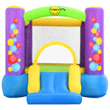 Happy Hop Aufblasbare Hüpfburg mit Rutsche 260x210x160 cm PVC