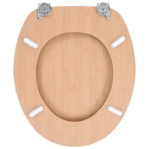 WC sedátko s víkem MDF motiv bambusu - obrázek 5