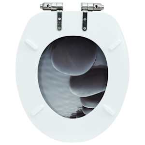 WC sedátko s funkcí pomalého sklápění MDF motiv kamenů - obrázek 7