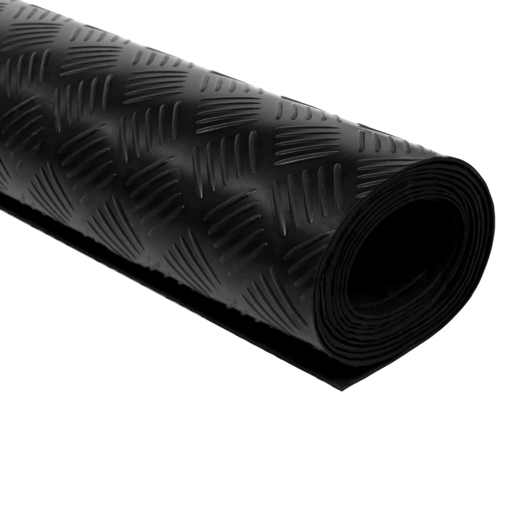 vidaXL Lattiamatto liukumaton kumi 1,5x4 m 3 mm ruudut