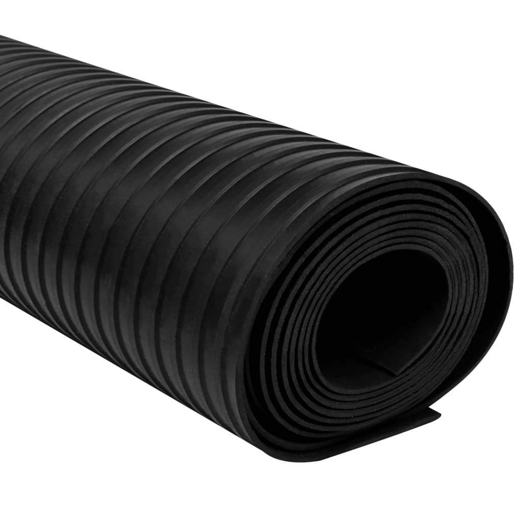 vidaXL Covor de cauciuc anti-alunecare, 1,5 x 2 m, 3 mm, nervuri late