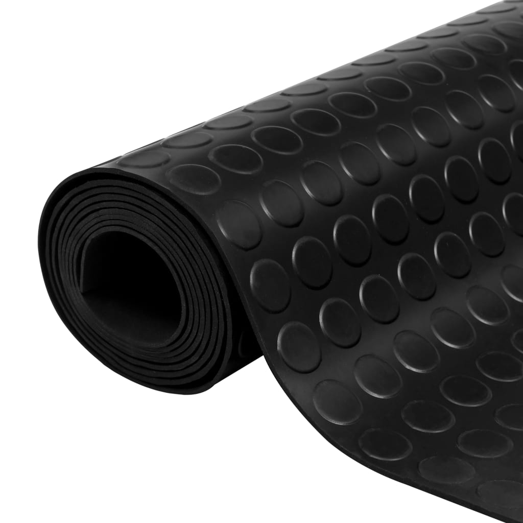 vidaXL skridsikker gulvmåtte Rubber 1,5x2 m 3 mm gummi prikker