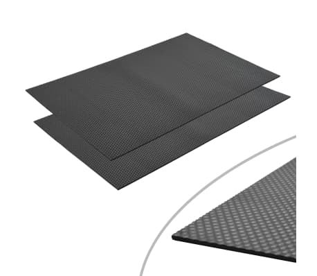 Vidaxl Floor Mats 2 Pcs Anti Slip Rubber 1 2x0 8 M 6 Mm Pebble