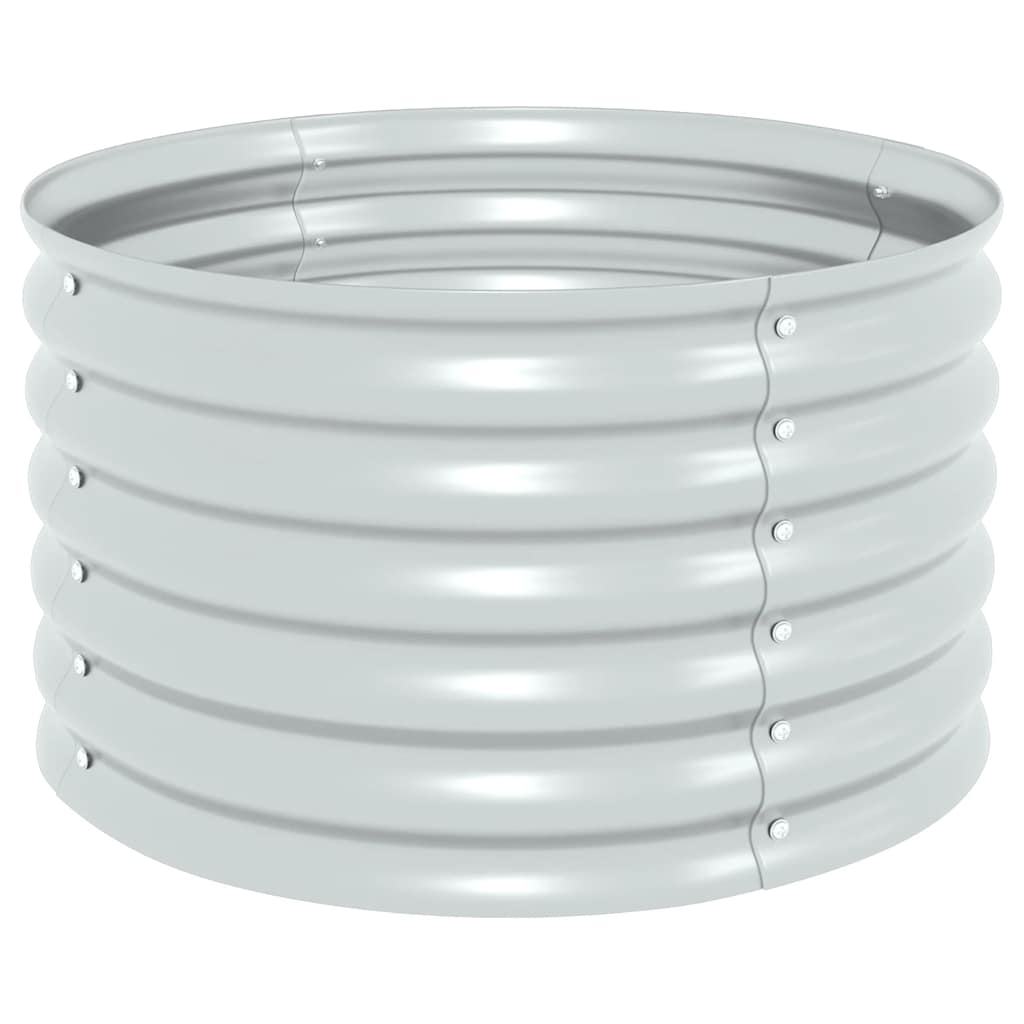 

vidaXL Garden Raised Bed 31.5"x31.5"x17.3" Galvanized Steel Silver