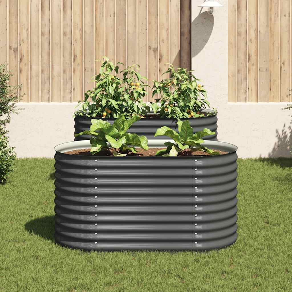 Thumbnail - vidaXL Garten-Hochbeet 160x80x81 cm Verzinkter Stahl Grau