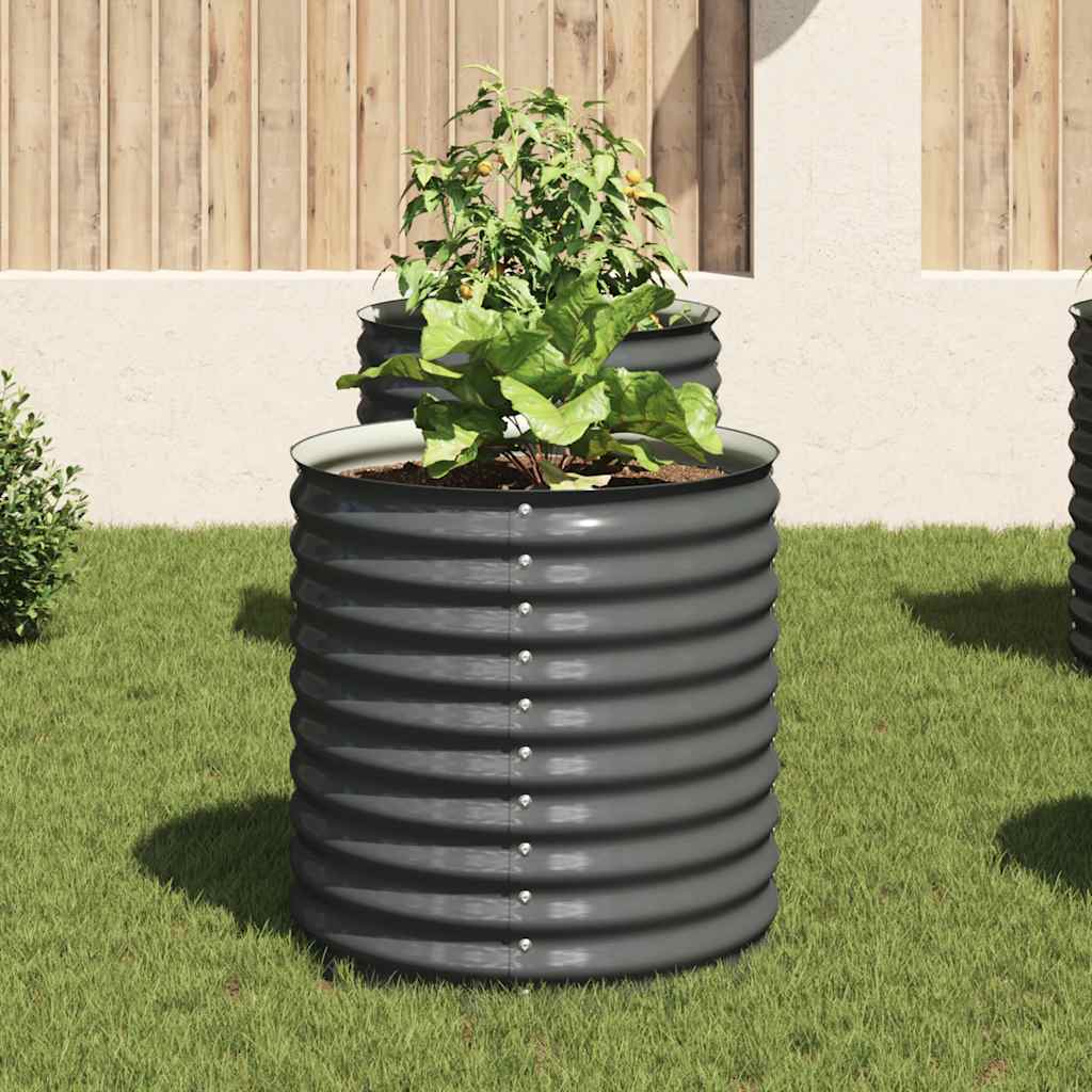 Thumbnail - vidaXL Garten-Hochbeet 80x80x81 cm Verzinkter Stahl Grau