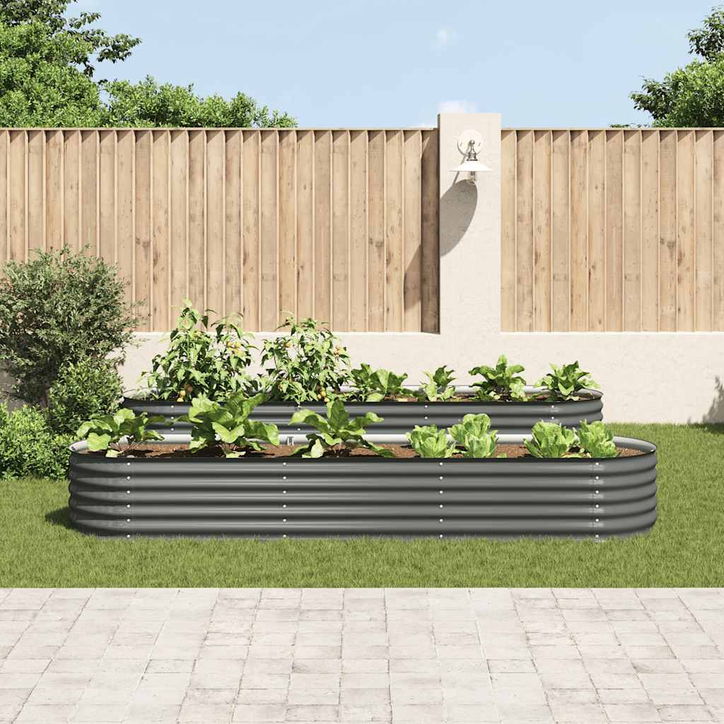 Thumbnail - vidaXL Garten-Hochbeet 320x80x44 cm Verzinkter Stahl Grau