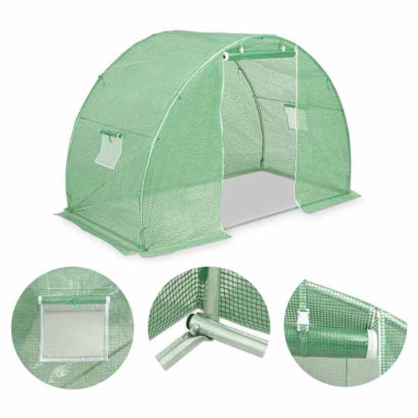 vidaXL kasvuhoone 4,5 m&sup2; 300 x 150 x 200 cm