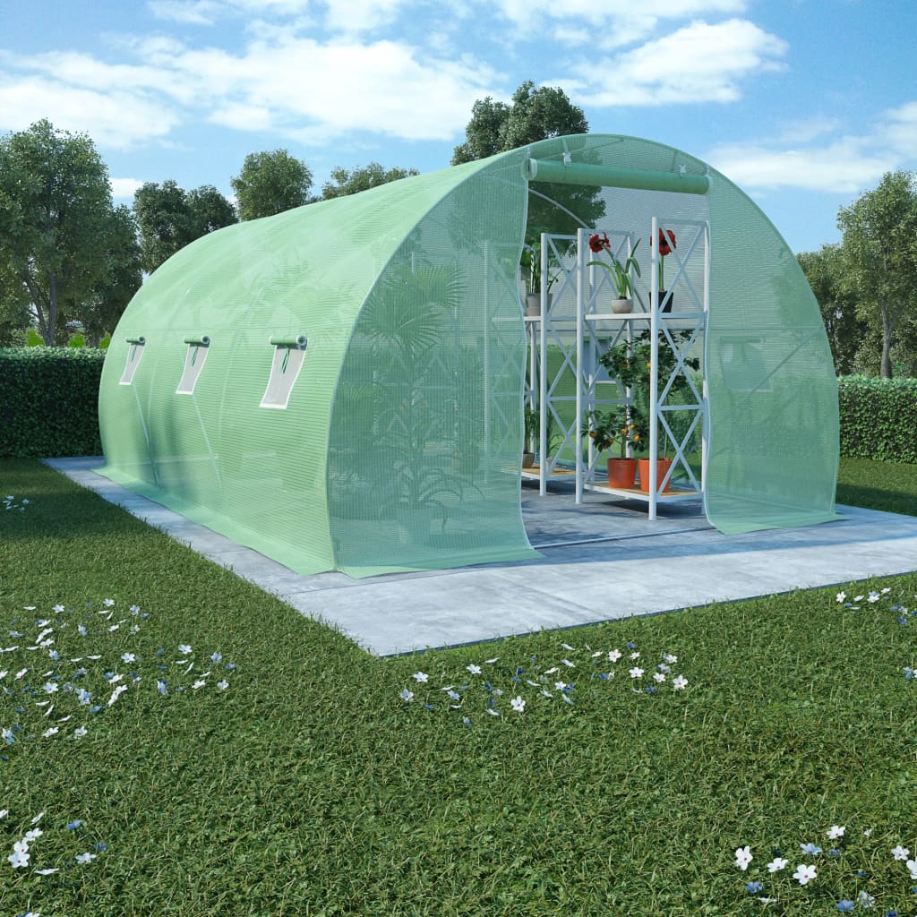 vida XL Gewächshaus 13,5 m² 450×300×200 cm