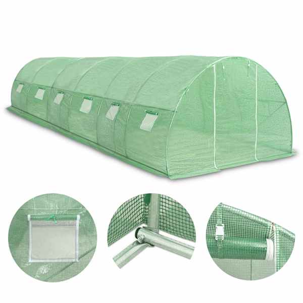 vidaXL kasvuhoone 27 m&sup2; 900 x 300 x 200 cm