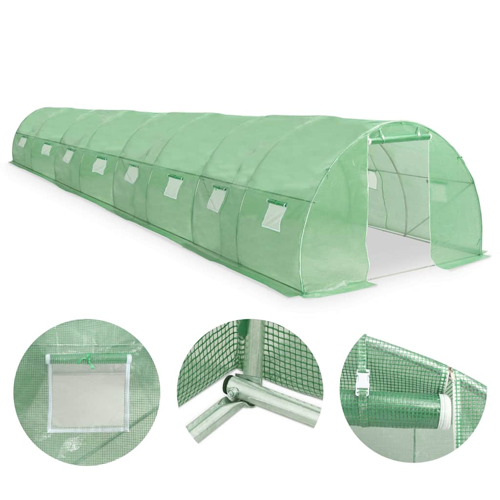 vidaXL Fóliovník 36 m² 1 200 x 300 x 200 cm