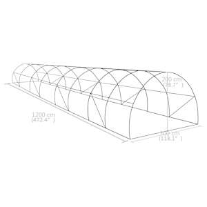 Fóliovník 36 m² 1 200 x 300 x 200 cm - obrázek 12