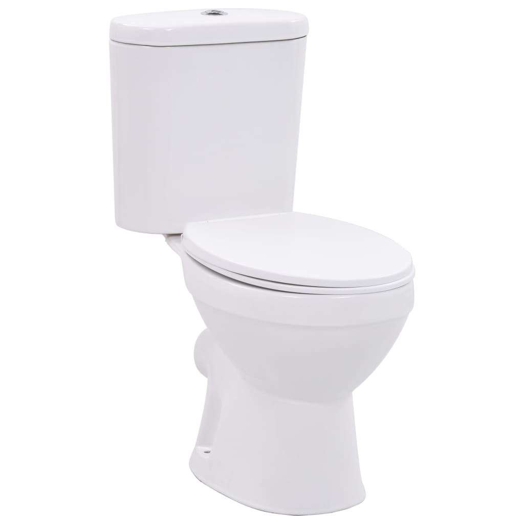 Stojící WC s nádržkou funkce pomalého sklápění keramické bílé