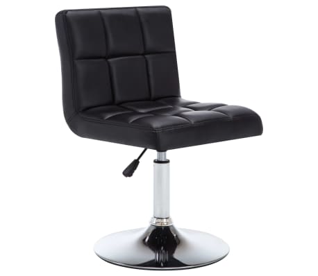 vidaXL Blagovaonske stolice od umjetne kože okretne 6 kom crne