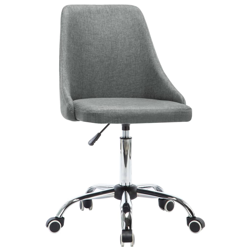 

vidaXL Eetkamerstoelen 4 st stof lichtgrijs
