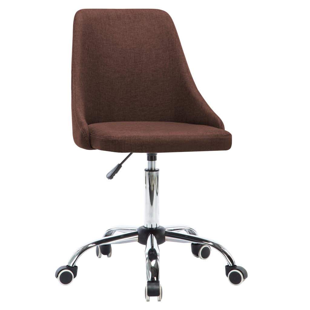 

vidaXL Eetkamerstoelen 6 st stof bruin