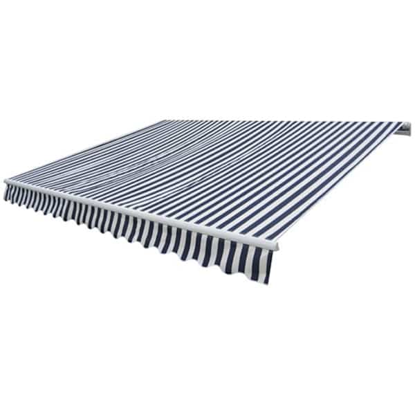 vidaXL kokkupandav k&auml;sitsi kasutatav varikatus, 300 cm, sinine/valge