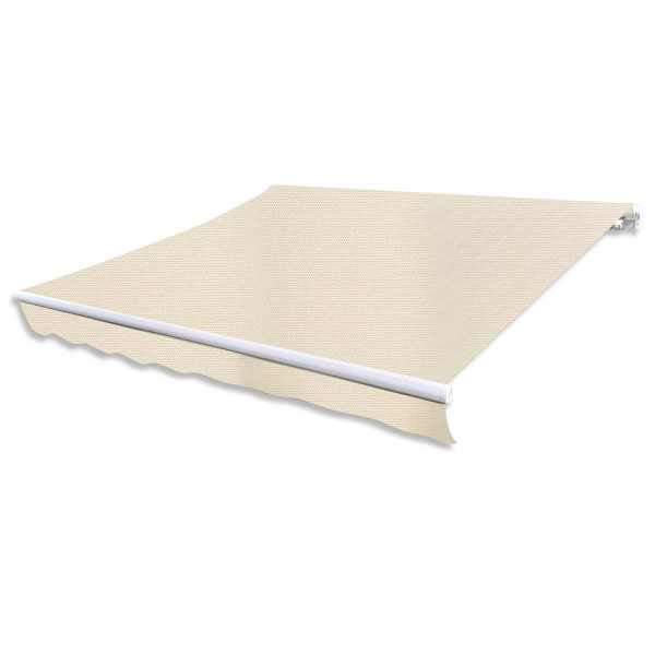vidaXL kokkupandav k&auml;sitsikasutatav varikatus, 300 cm, kreemjas