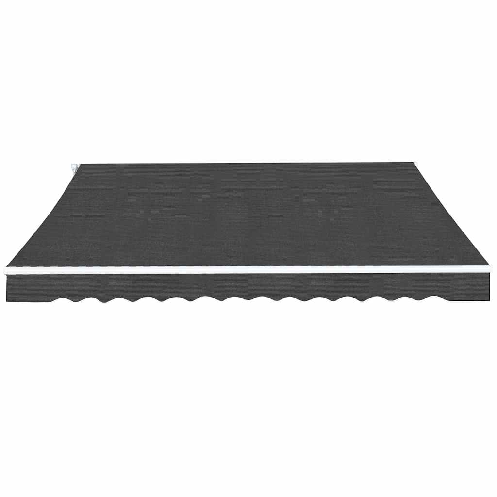 vidaXL Copertină pliabilă cu acționare manuală, 350 cm, antracit