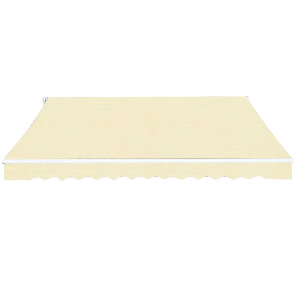 

vidaXL Luifel handmatig uittrekbaar 400 cm crème