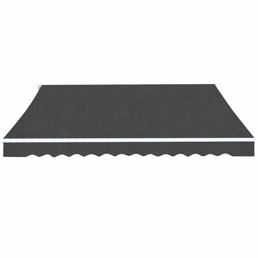 vidaXL Luifel handmatig uitschuifbaar 600 cm antraciet