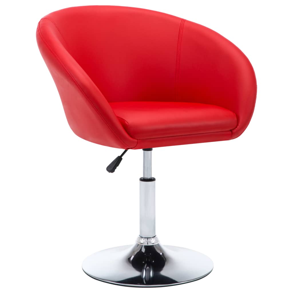 VidaXL - vidaXL Eetkamerstoelen draaibaar 67,5x58,5x87 cm kunstleer rood 2 st