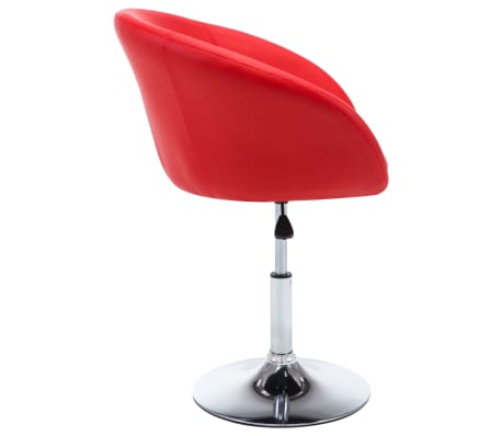 vidaXL Drehbare Esszimmerstühle 6 Stk. Kunstleder Rot vidaXL Drehbare Esszimmerstühle 6 Stk. Kunstleder Rot