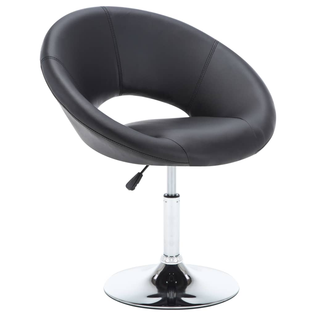 VidaXL - vidaXL Eetkamerstoelen draaibaar 74x63,5x89 cm kunstleer zwart 6 st