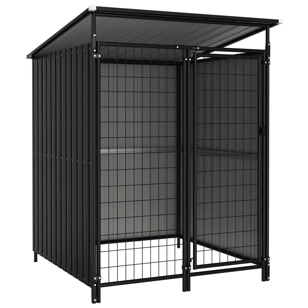 

vidaXL Outdoor Dog Kennel 52.4"x52.4"x64.6"