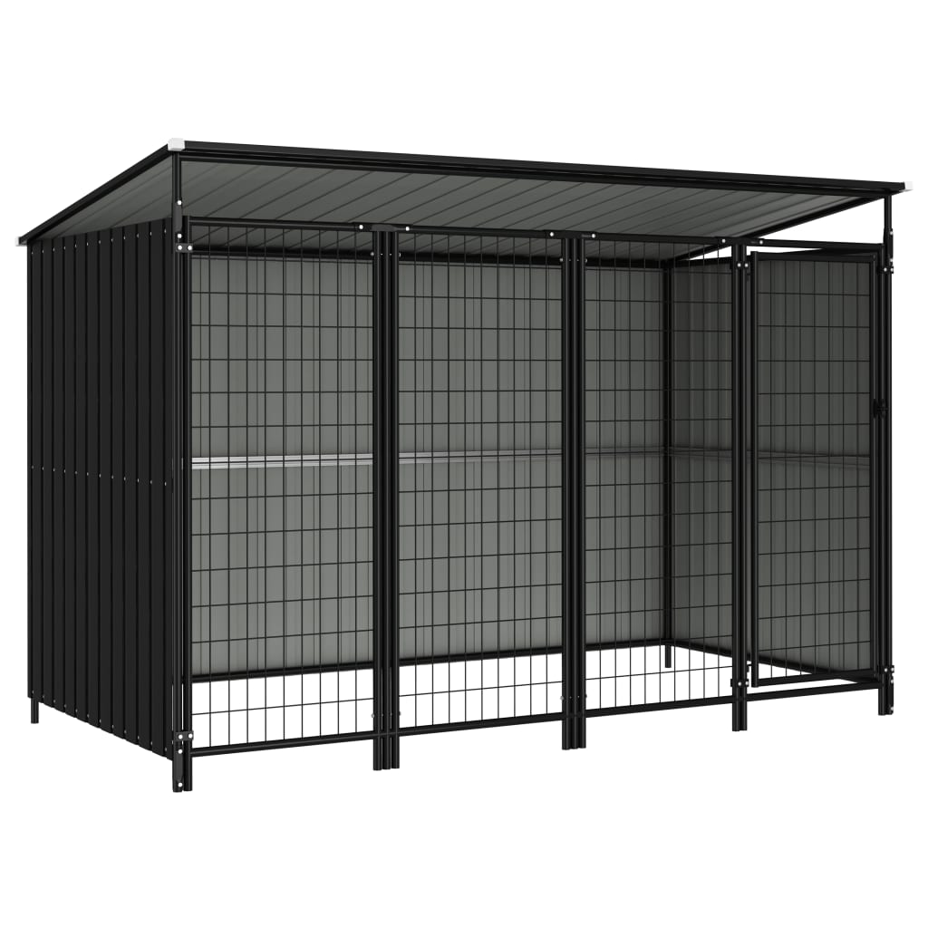 

vidaXL Outdoor Dog Kennel 99.6"x52.4"x64.6"
