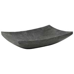 vidaXL Vask 50x35x12 cm marmor svart