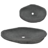 vidaXL Wash Basin River Stone Oval 23.6"-27.6"