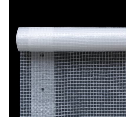 vidaXL Lona em tecido imitação de gaze 260 g/m² 2x5 m branco
