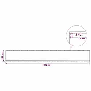 Krycí plachta bílá 2 x 15 m 260 g/m² - obrázek 6