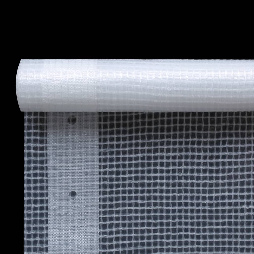vidaXL Prelată Leno 260 g/m², alb, 4 x 4 m