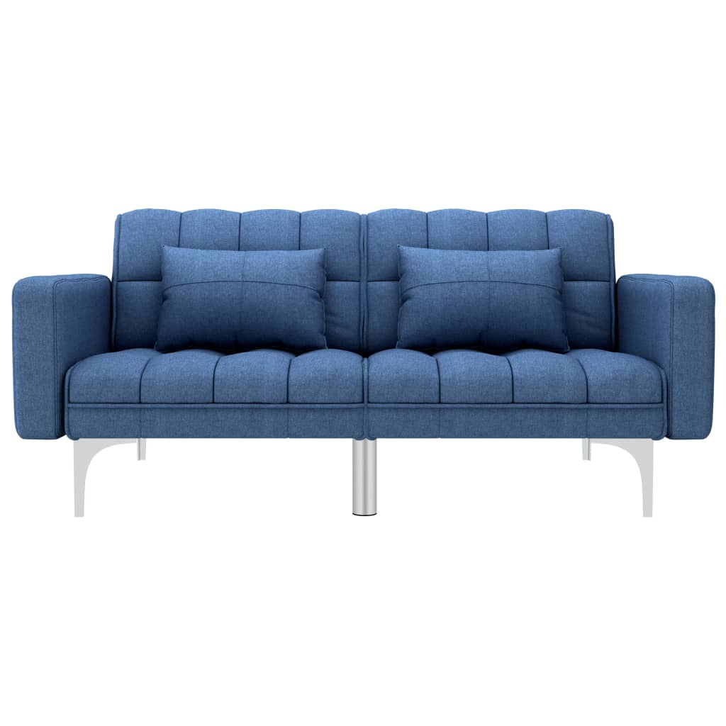 

vidaXL Slaapbank stof blauw