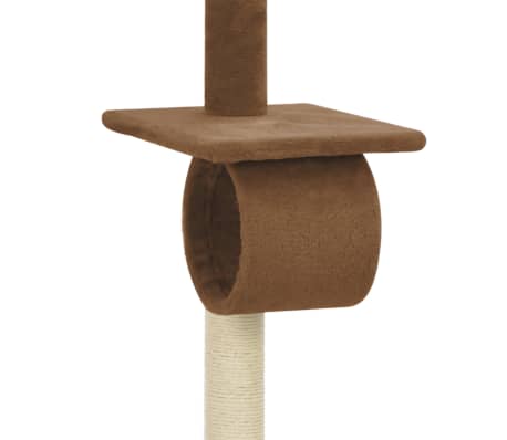 Vidaxl Kratzbaum Mit Sisal Kratzsaulen Braun 160 Cm Im Vidaxl