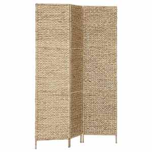 vidaXL 3-Panel Room Divider 116x160 cm Water Hyacinth