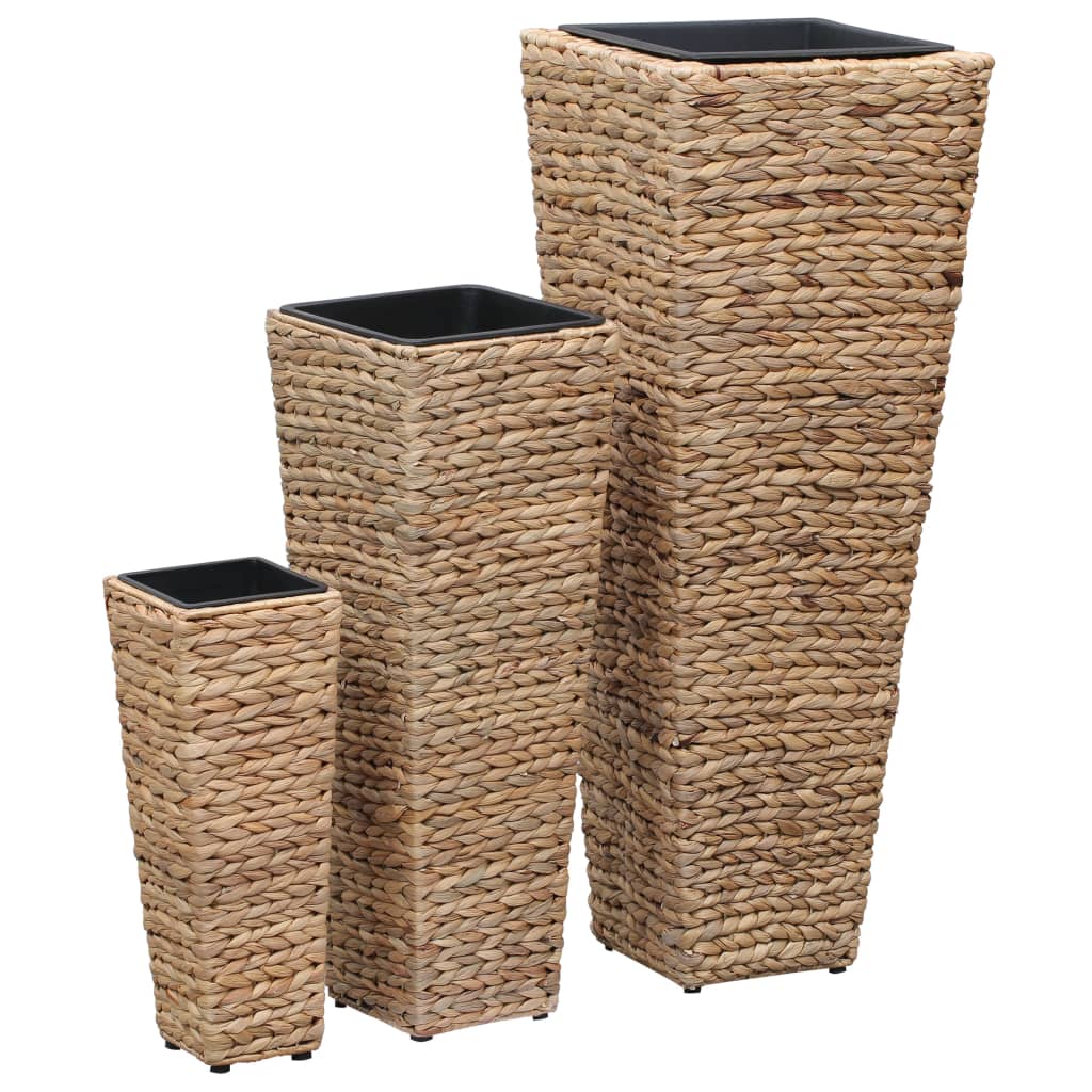 

vidaXL Garden Raised Beds 3 pcs Water Hyacinth Brown