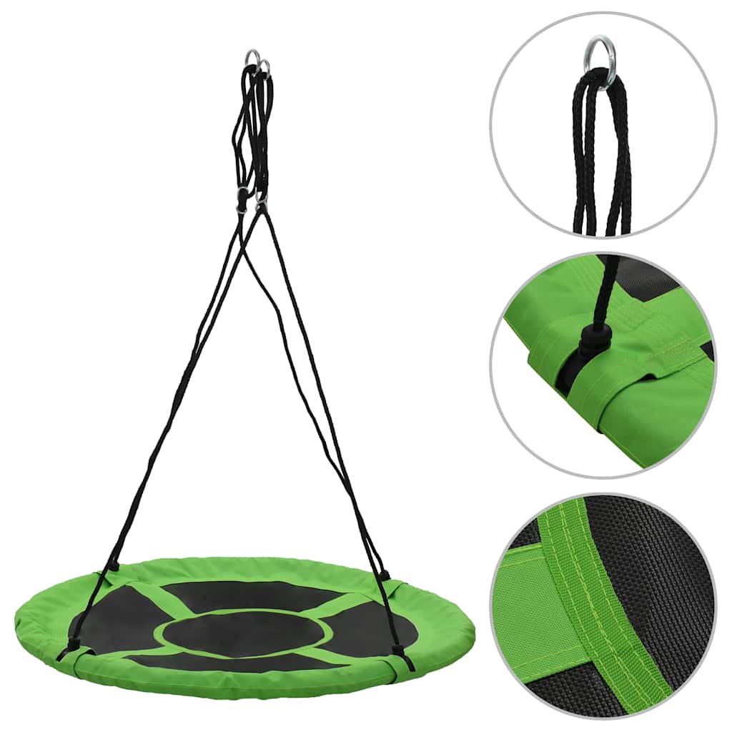 vidaXL z&ouml;ld sz&iacute;nű hinta 110 cm 100 kg