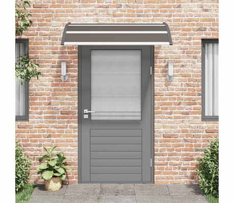 vidaXL Vordach Schwarz 150x100 cm PC