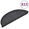 vidaXL Trepimatid 15 tk 56 x 17 x 3 cm Non-Slip Antratsiit