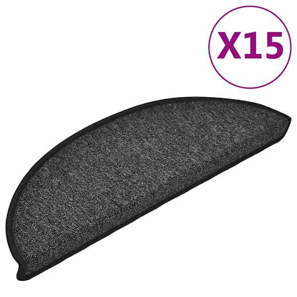 vidaXL trepimatid 15 tk 56 x 17 x 3 cm antratsiithall poolringikujuline