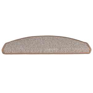 Schodové rohože 15 ks 65 x 24 x 4 cm světle hnědé, půlkulaté, velké - obrázek 4