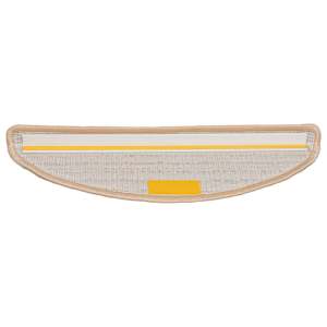 Schodové rohože 15 ks 56x17x3 cm krémové, půlkulaté - obrázek 5